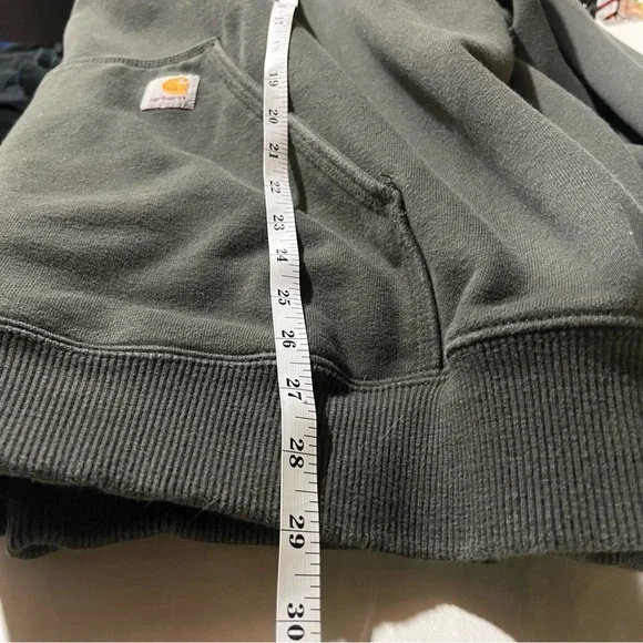 Carhartt Charcoal Grey Rain Defender Sweatshirt Hoodie 2XL - Picture 8 of 8